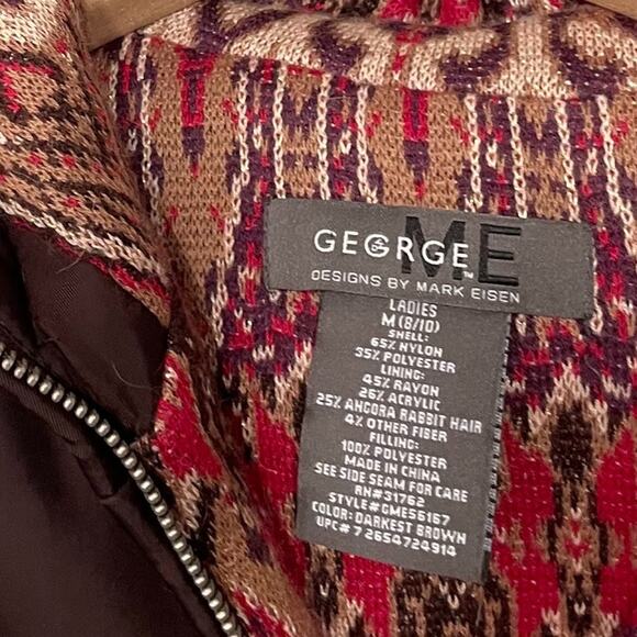 Chocolate Brown Hooded Puffer Vest Womens Size Medium Gilet Western Equestrian - Picture 4 of 7